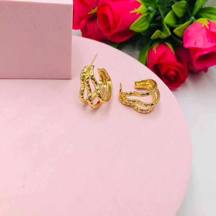 Brinco Argola Três Fios