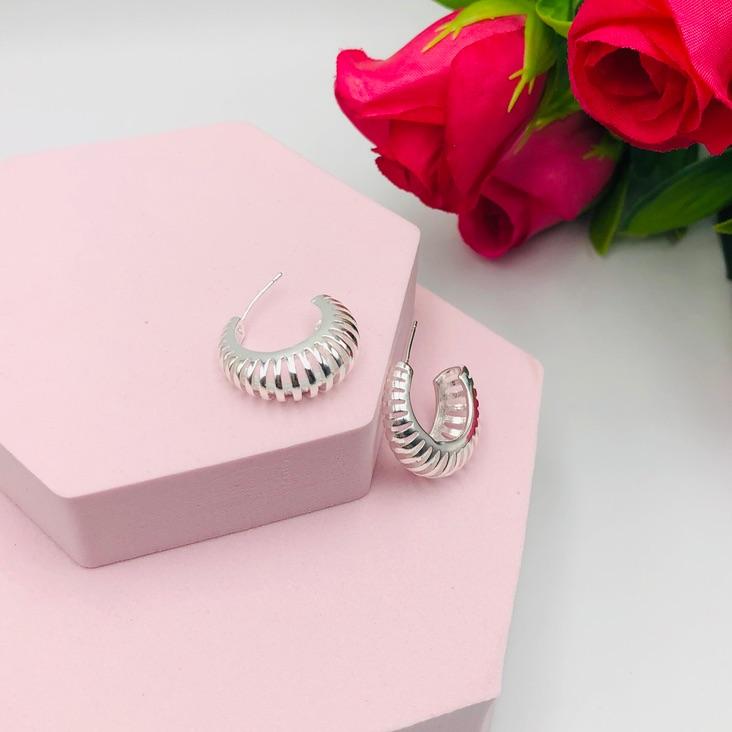 Brinco Argola Tubo Fios