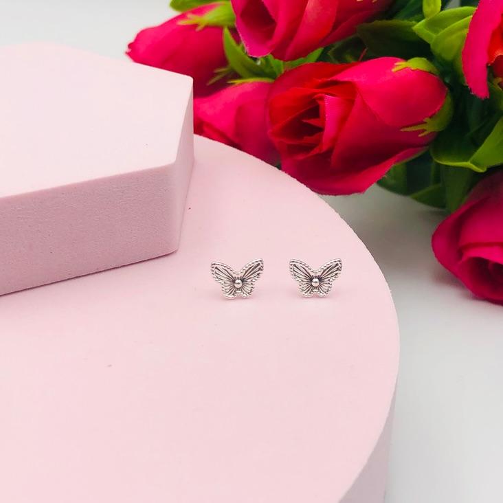 Brinco Borboleta Trabalhada