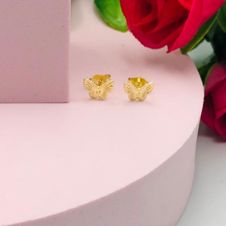 Brinco Borboleta Trabalhada