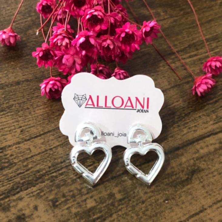 Brinco Cadeado Coração