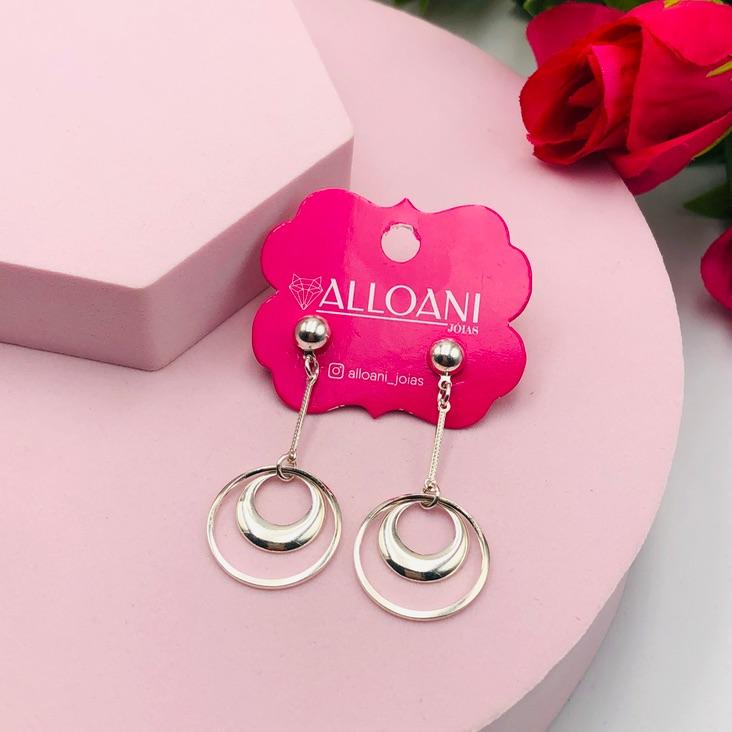 Brinco comprido círculo