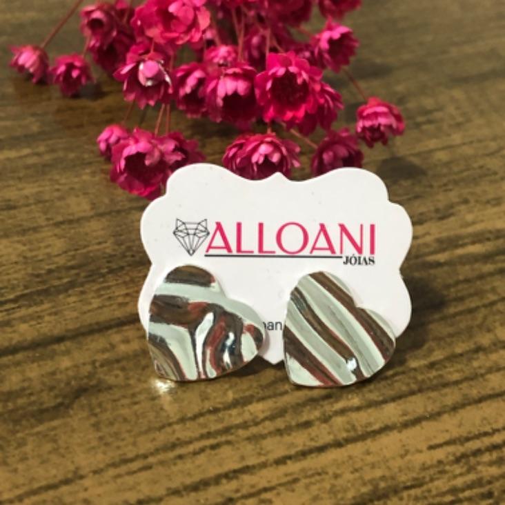 Brinco Coração Amaçado