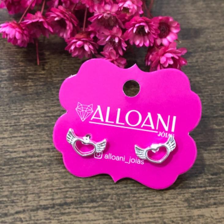 Brinco Coração com Asas