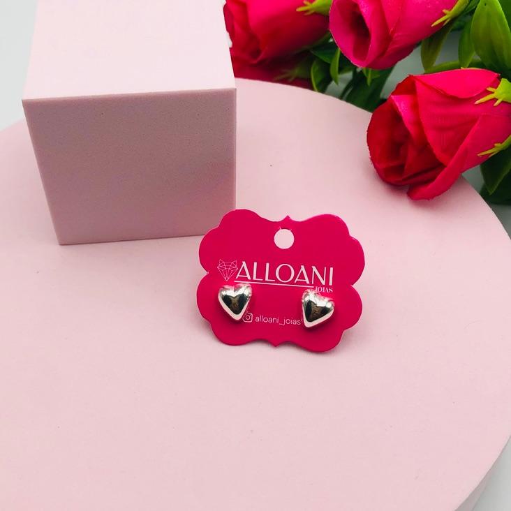 Brinco Coração Liso M