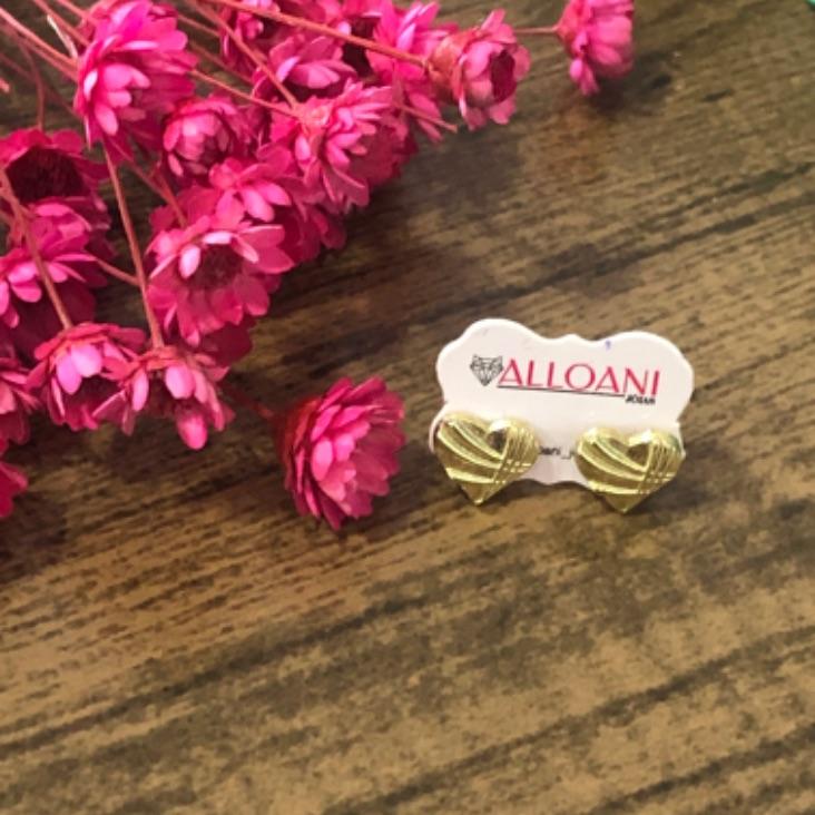 Brinco Coração Trabalhado