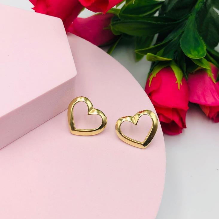 Brinco Coração Vazado