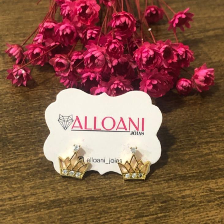 Brinco Coroa Cravejada