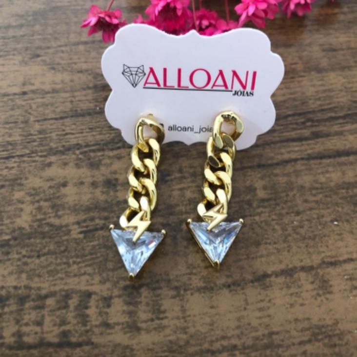 Brinco corrente com Zirconia