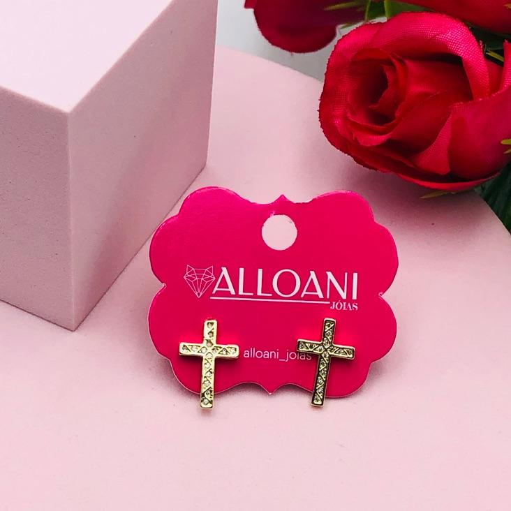 Brinco Cruz com Zirconias