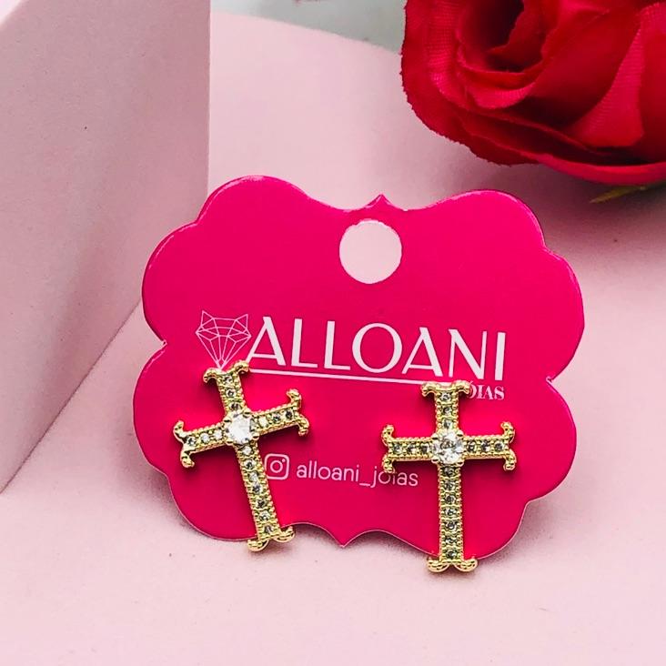 Brinco Cruz Cravejado