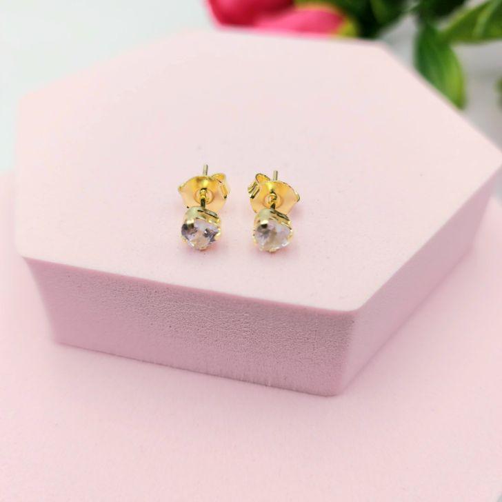 Brinco de Coração Cristal