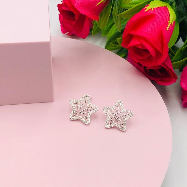 Brinco de Estrela Cravejado em Volta