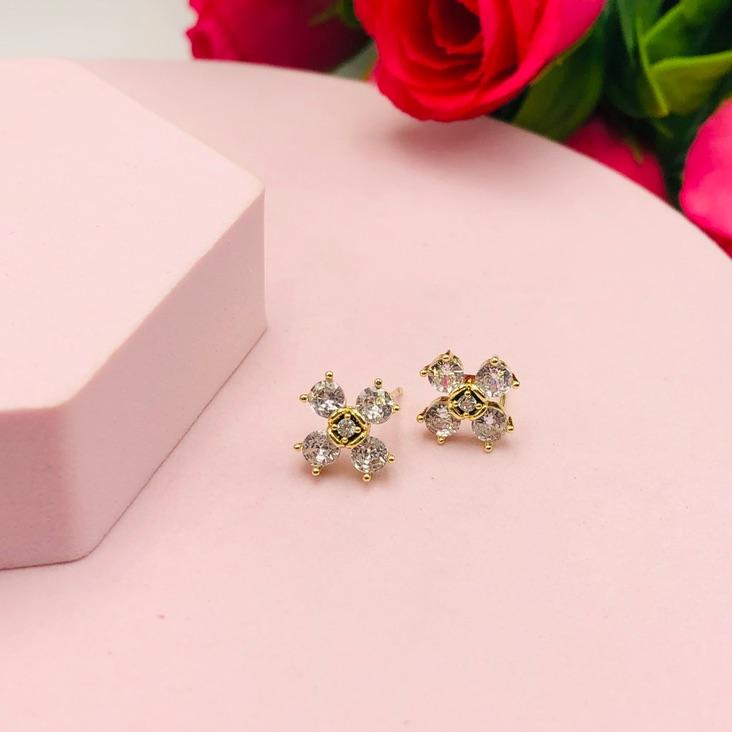 Brinco de Flor Cristal