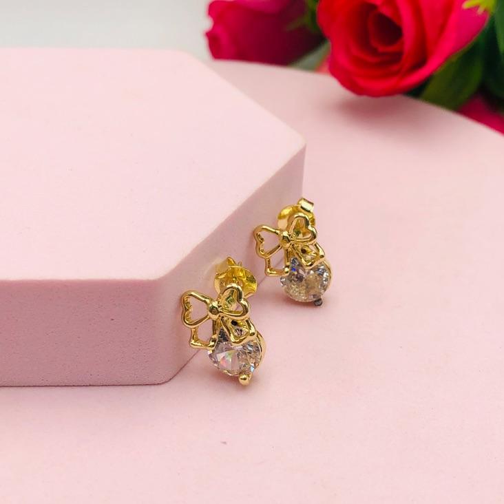 Brinco de Laço com Ponto de Luz