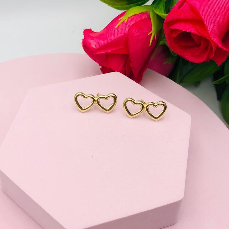 Brinco Dois Corações