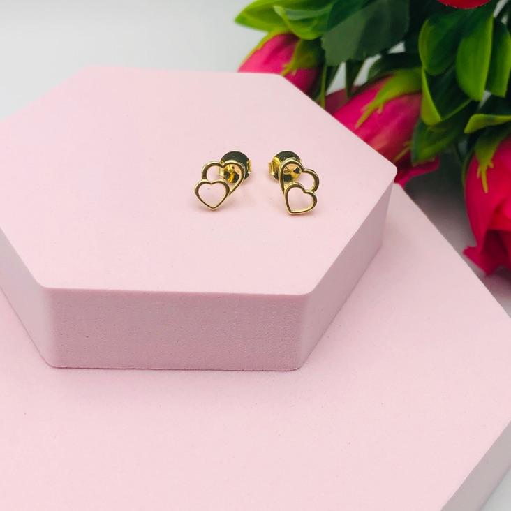 Brinco Dois Corações