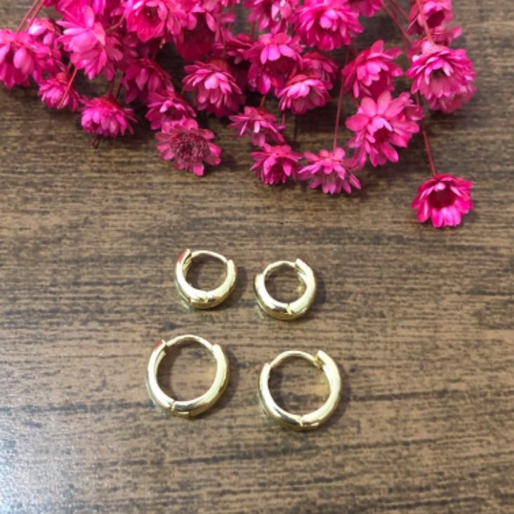 Brinco Duo Argola Redonda