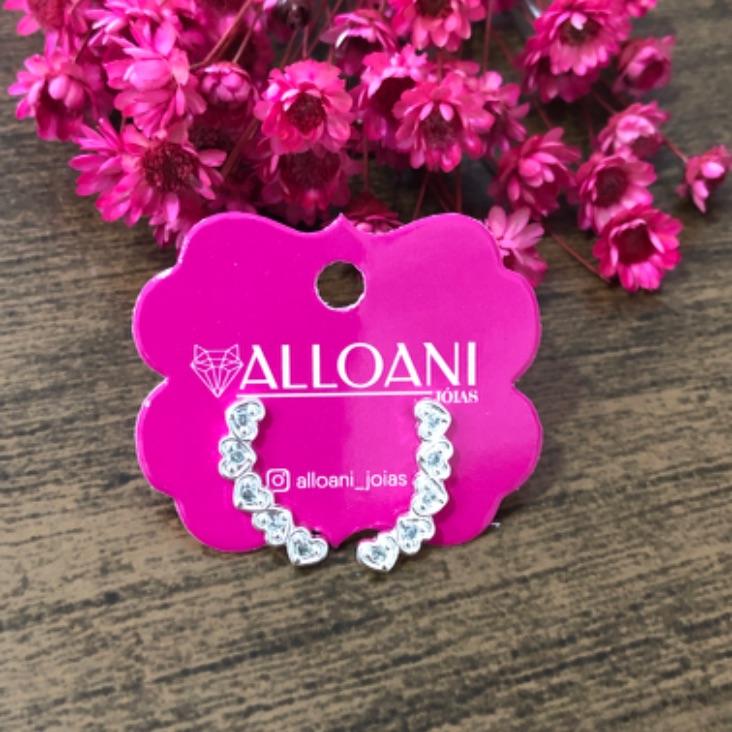 Brinco Ear Cuff Cinco Corações