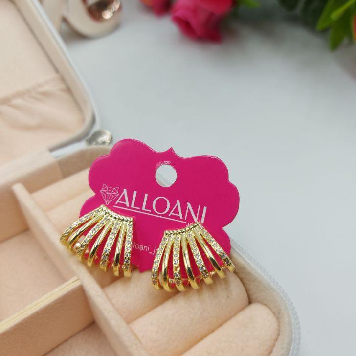 Brinco Ear Hoot 7 Linhas Lisas e Cravejadas