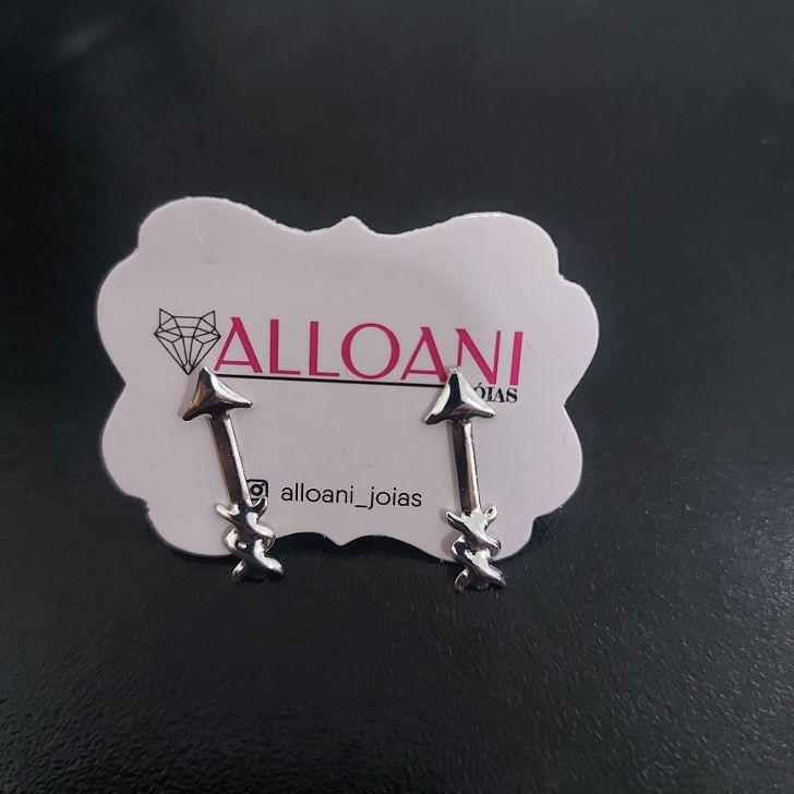 Brinco Flecha Prata