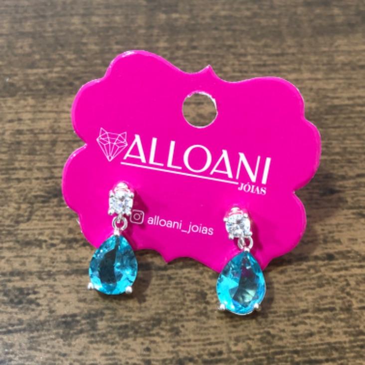 Brinco Gota Azul