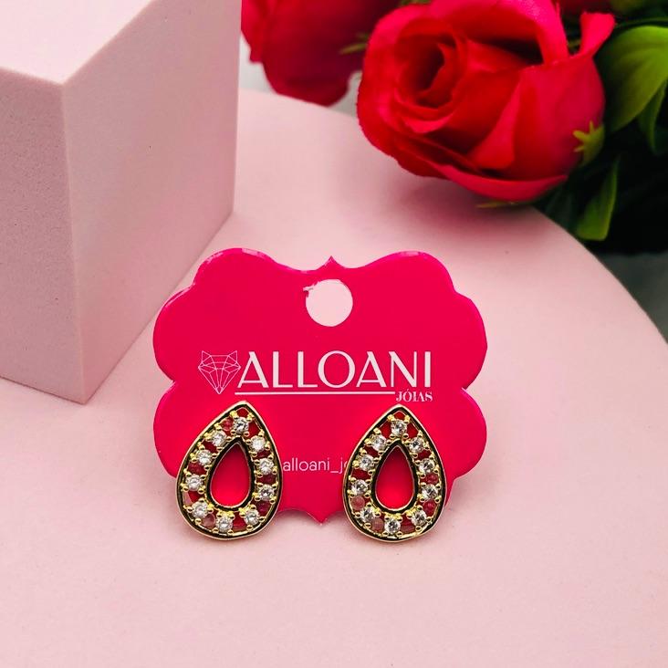 Brinco Gota Cravejada