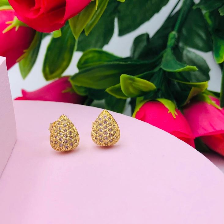 Brinco Gota Cravejado