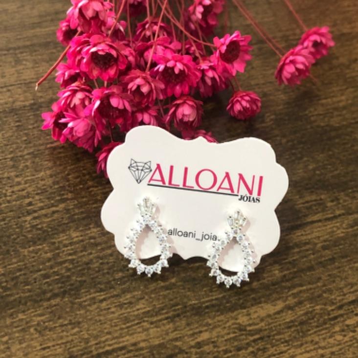 Brinco Gota Cravejado