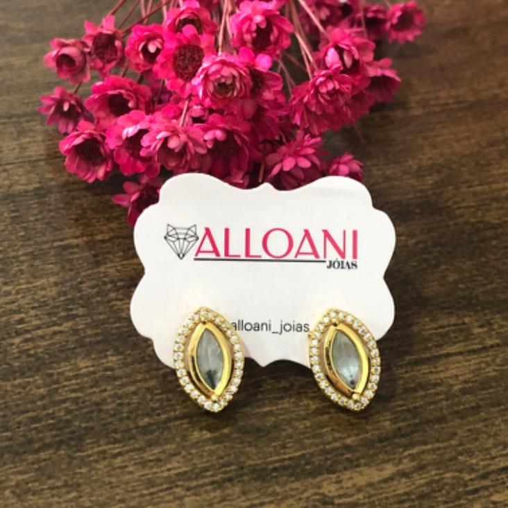 Brinco Gota Cravejado