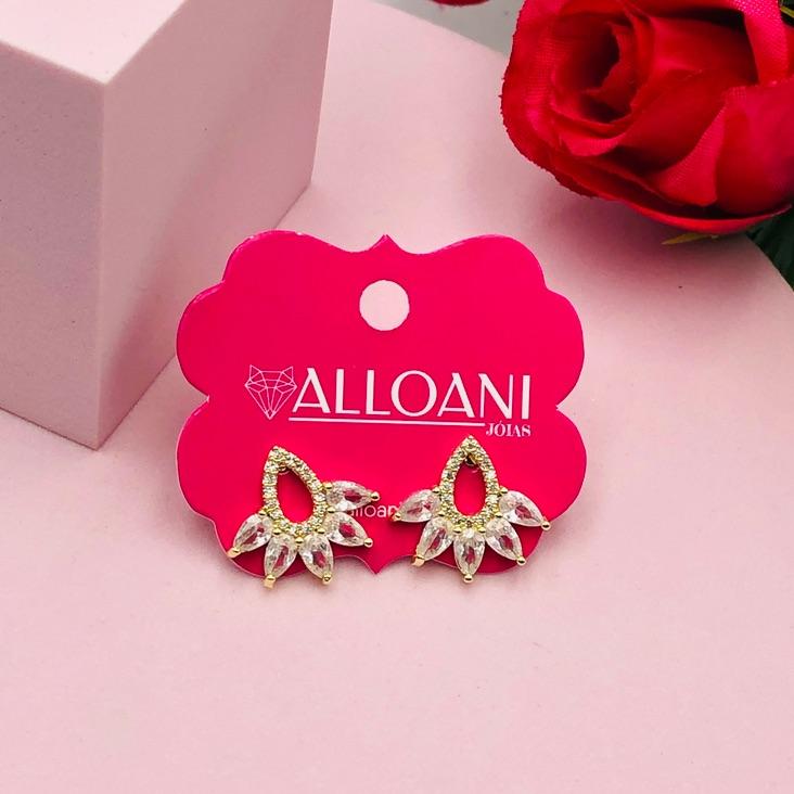 Brinco Gota Cravejado