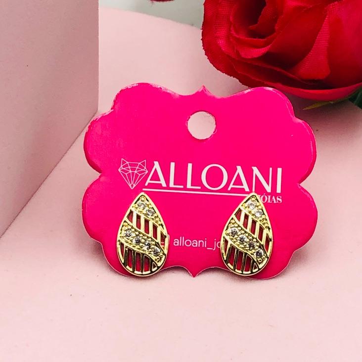 Brinco Gota Cravejado