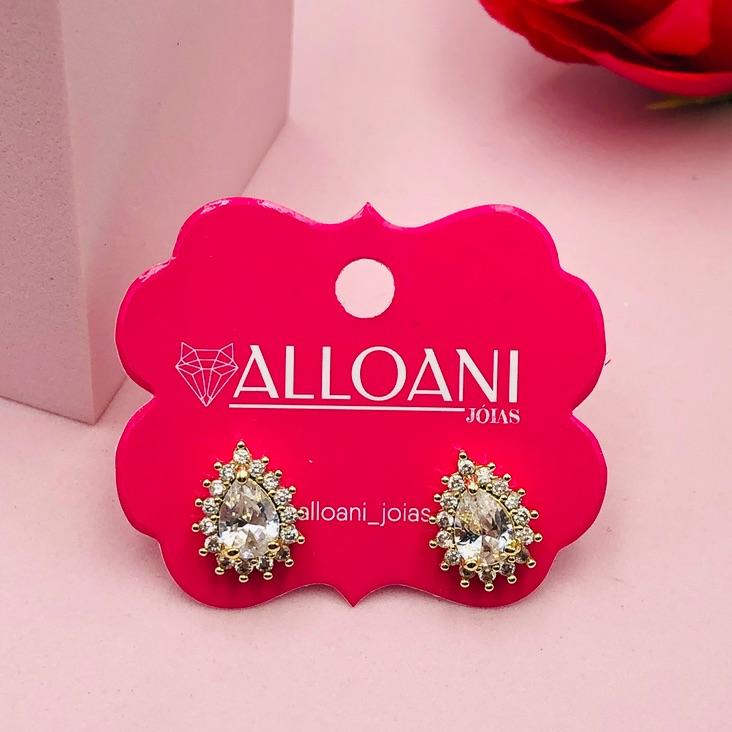 Brinco Gota Cravejado