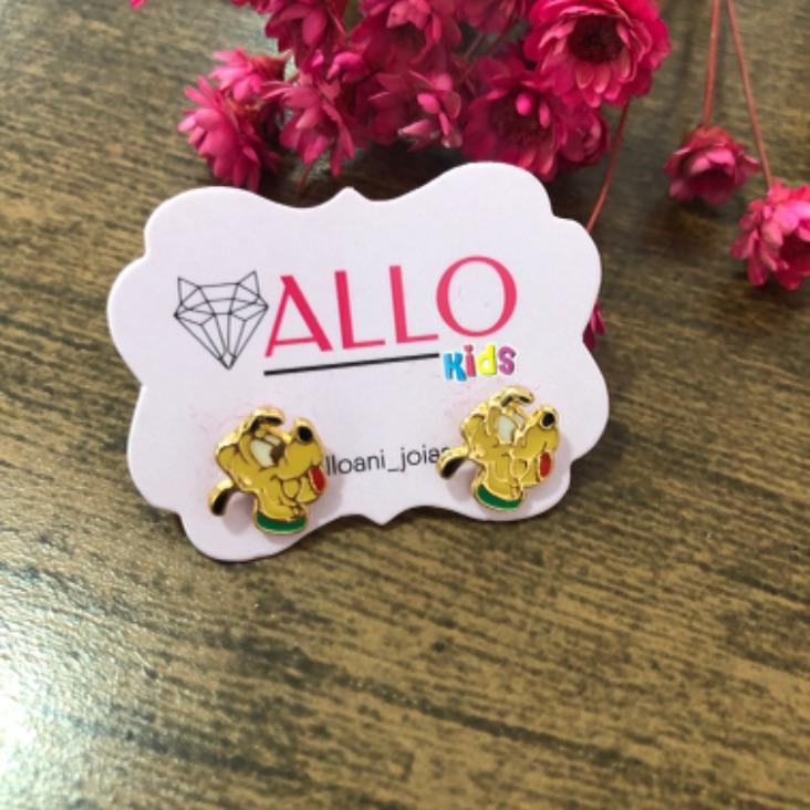 Brinco infantil pluto resinado