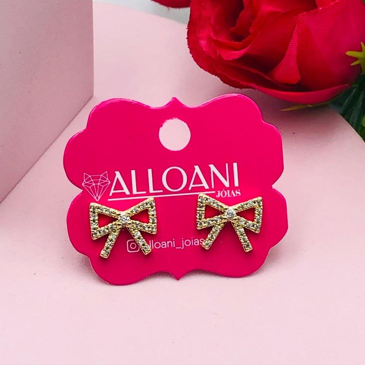 Brinco Laço Cravejado