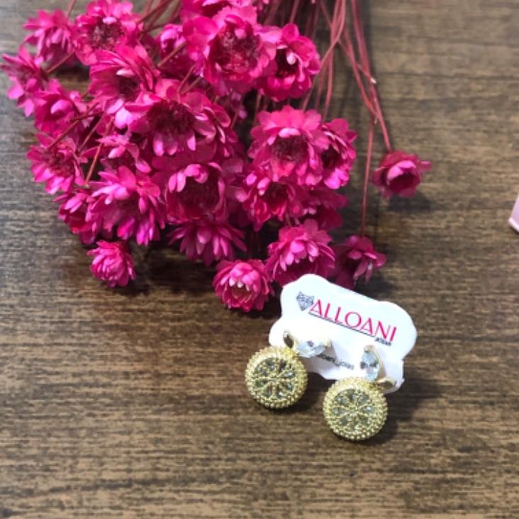 Brinco Laranja Cravejada