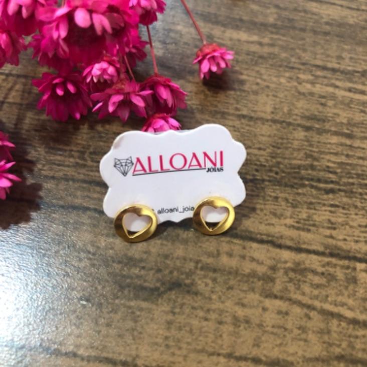 Brinco mandala com coração