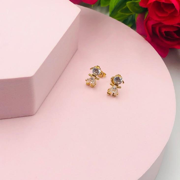 Brinco Menina com Pedras