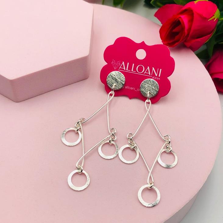 Brinco Pendurado Geométrico