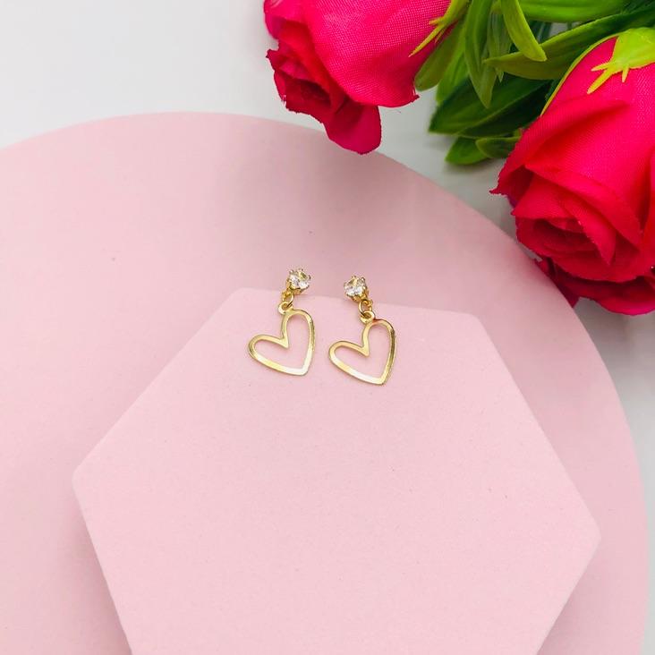 Brinco Ponto de Luz e Coração