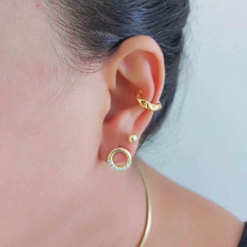 Brinco Redondo com Zircônias