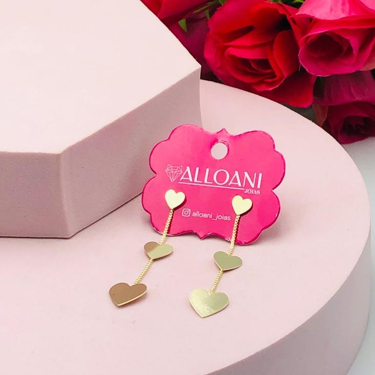 Brinco Três Corações