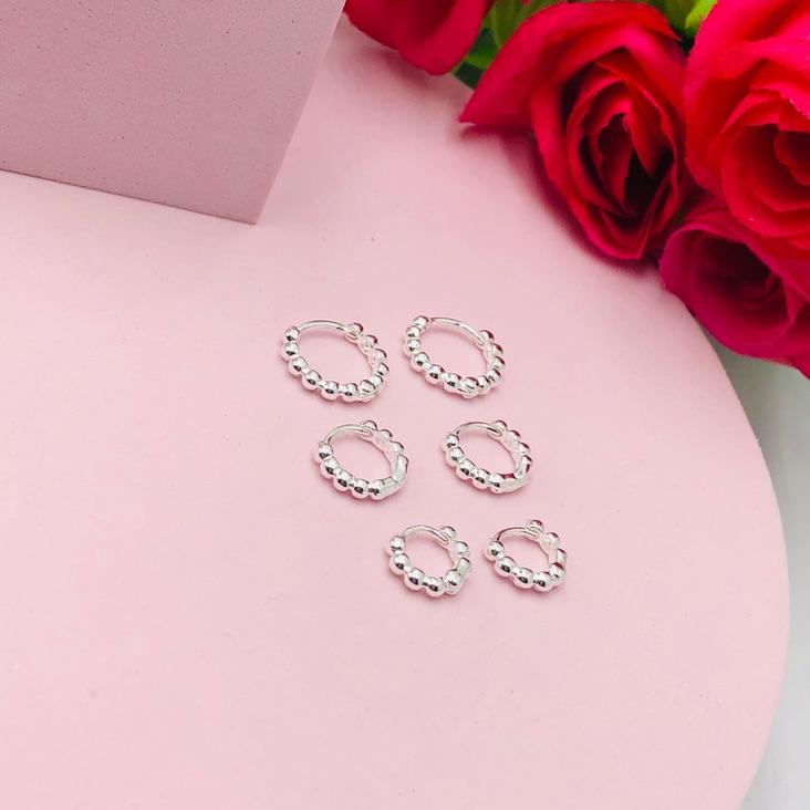 Brinco Trio Argolinha Trabalhada