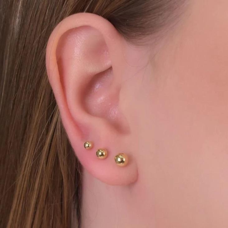 Brinco trio Bolinhas