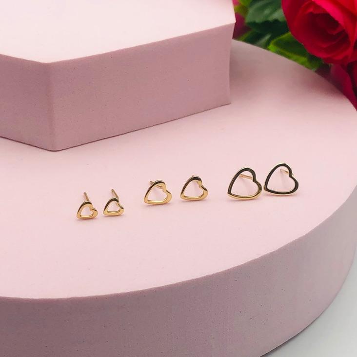 Brinco Trio Corações