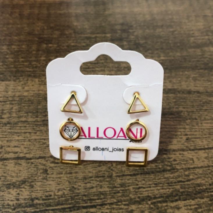 Brinco Trio Geométrico