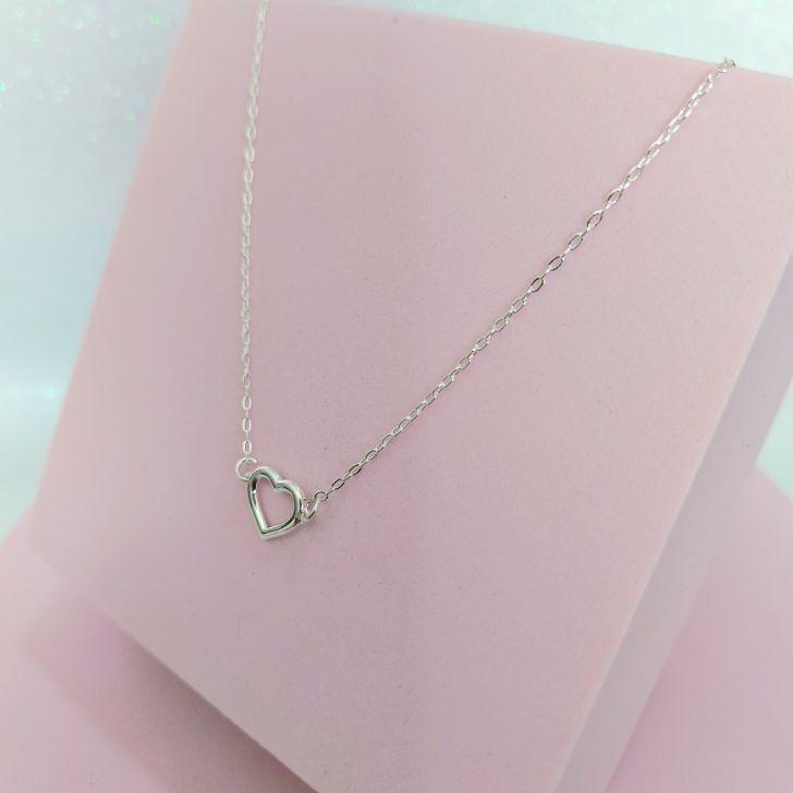 Colar Cadeadinho com Coração