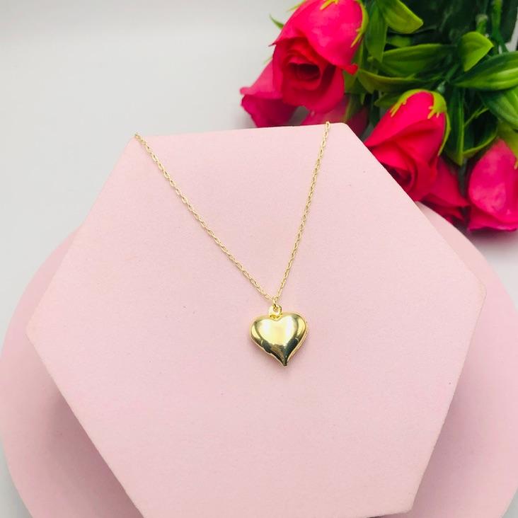 Colar Cadeadinho com Coração