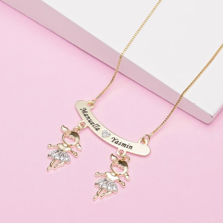 Colar Canga Filhos ( Bailarina/ Jogador de Futebol)