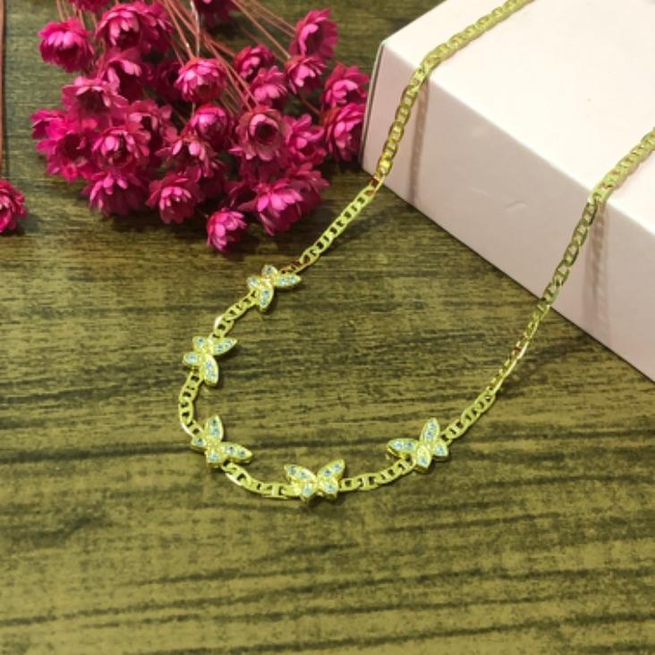 Colar Chocker Borboletas